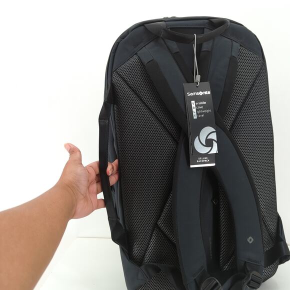 Samsonite Valt Collection Deluxe Backpack Black 120800-1041 RARE NEW FLAW - Picture 9 of 11